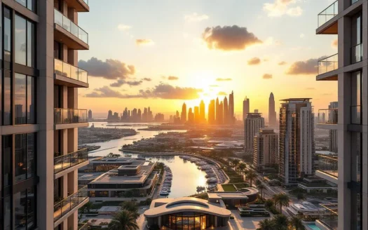 Skyline of Dubai showcasing luxury apartments and villas