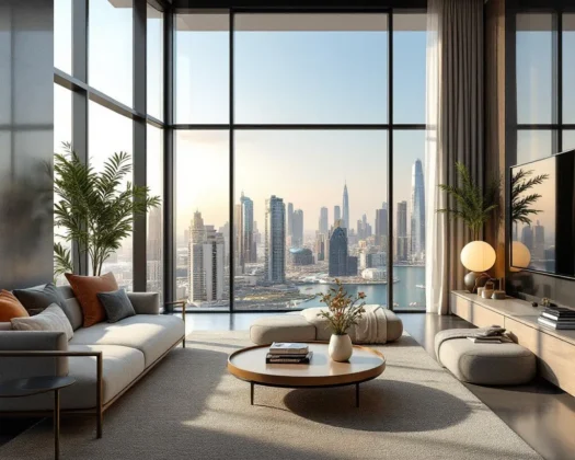 A panoramic view of Dubai