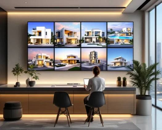 A panoramic view of the Dubai skyline showcasing modern real estate