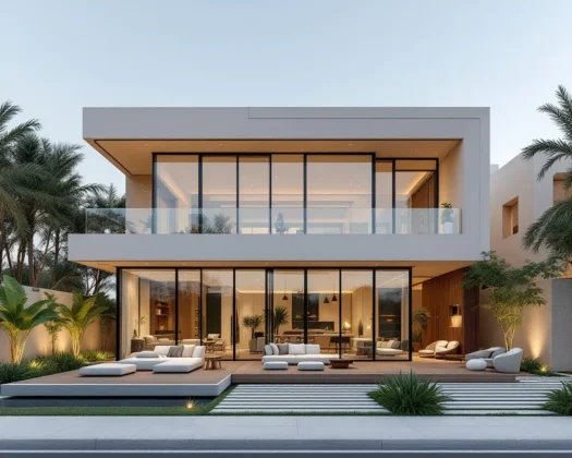 Dubai skyline with modern architectural designs and luxury buildings
