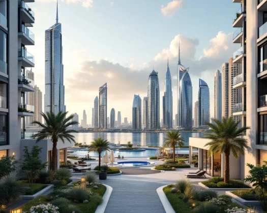 Dubai skyline with modern architecture