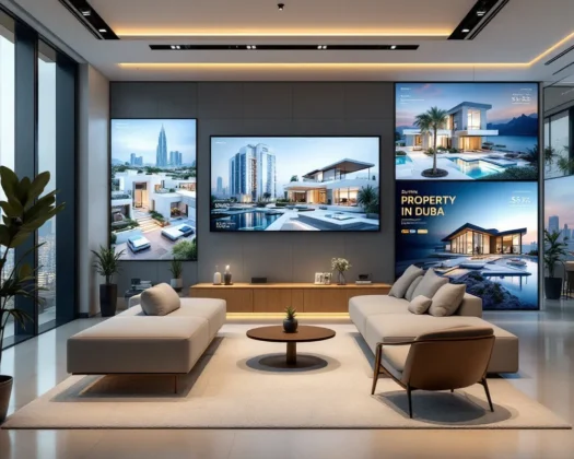 Vue panoramique de Dubaï avec ses gratte-ciels emblématiques et ses projets immobiliers de luxe