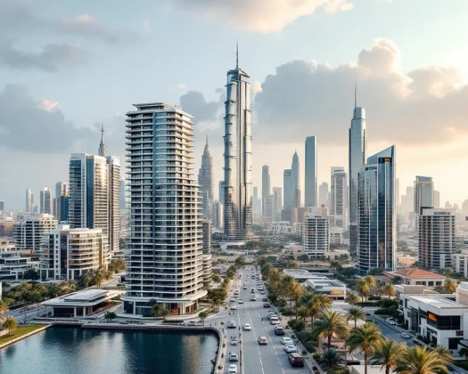 Aerial view of Dubai
