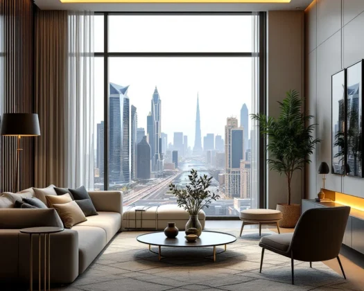 Luxury real estate in Dubai with modern architecture, 2026