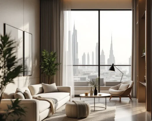A panoramic view of Dubai