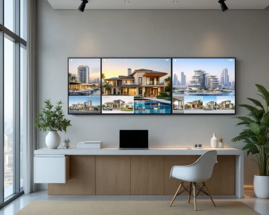 Vue aérienne du marché immobilier de Dubaï